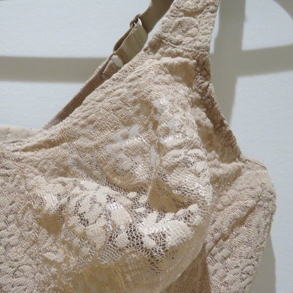 WACOAL Halo Lace Full Coverage Bra in Toast Nude Floral - Size 36D - Picture 3 of 13